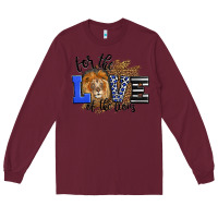 Burgundy For The Love Of The Lions Long Sleeve Tee - LillyAllenDesigns