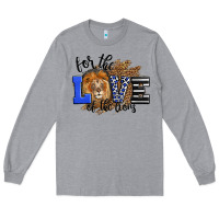 Heather Grey For The Love Of The Lions Long Sleeve Tee - LillyAllenDesigns