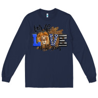 Navy For The Love Of The Lions Long Sleeve Tee - LillyAllenDesigns