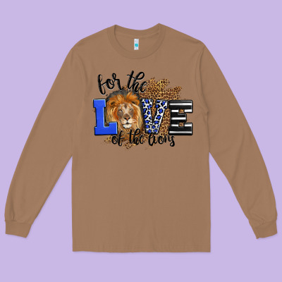 For The Love Of The Lions Long Sleeve Tee Designed By Lillyallendesigns