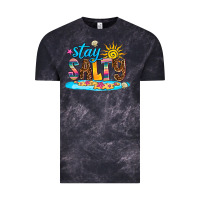 Cloud Black stay salty Vintage Tee - AdoDesignShop