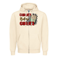 Curlies Before Girlies Zipper Hoodie | Teevron