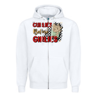 White curlies before girlies Zipper Hoodie - MaliasSmallBusiness