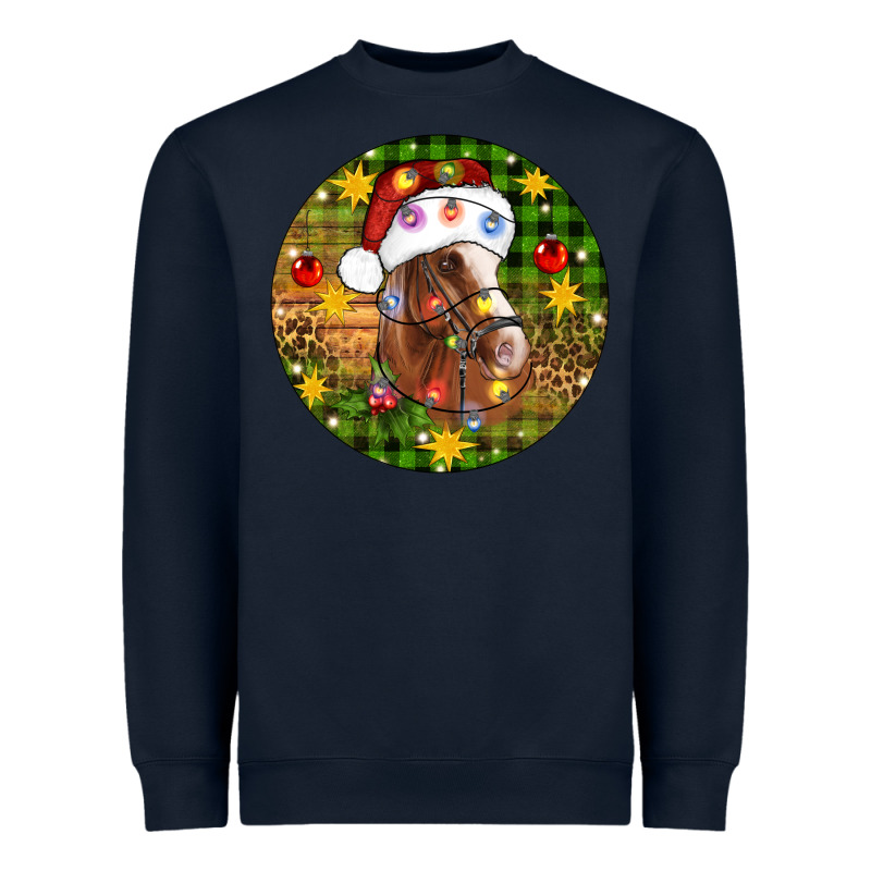 Christmas Horse Heavyweight Sweatshirt by Artiststas | Teevron