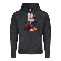 Vintage Black halloween roses wine Vintage Hoodie - FaDigitalArtStudio