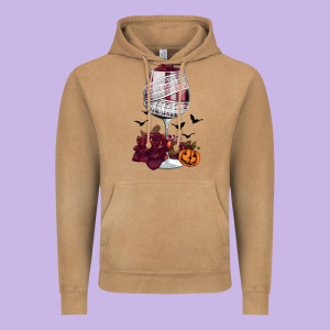 Halloween Roses Wine Vintage Hoodie Designed By Fadigitalartstudio