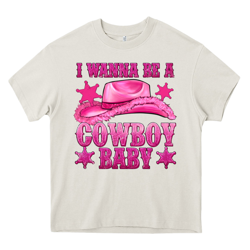 I Wanna Be A Cowboy Baby Heavy Core Tee by texasbilliewilder | Teevron