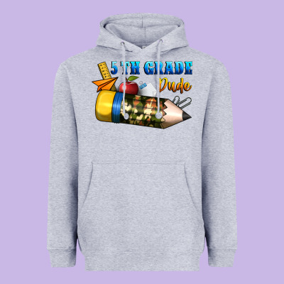 5 Th Grade Dude Heavyweight Hoodie Designed By Bundleandbundleshop