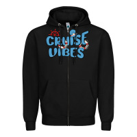 Black cruise vibes Zipper Hoodie - MaliasSmallBusiness