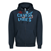 Navy cruise vibes Zipper Hoodie - MaliasSmallBusiness