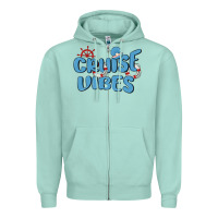 Seafoam cruise vibes Zipper Hoodie - MaliasSmallBusiness