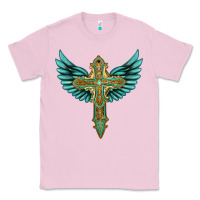 Bubblegum Pink wing cross Classic Tee - Artiststas