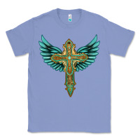 Colony Blue wing cross Classic Tee - Artiststas