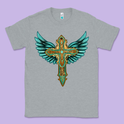 Wing Cross Classic Tee Designed By Artiststas