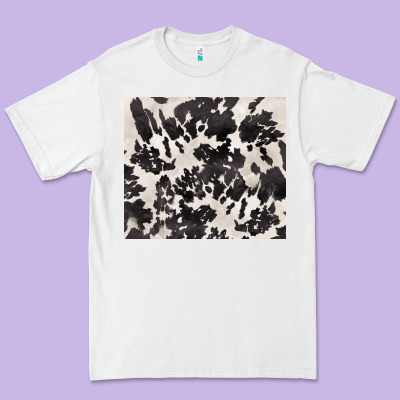 Black And White Cowhide Tumbler Premium Tee Designed By Barkaloodesign