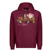 Burgundy She Jesus America Too Premium Hoodie - Bettercallsaul