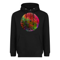 Black halloween round Heavyweight Hoodie - BundleAndBundleShop