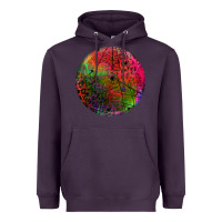 Plum halloween round Heavyweight Hoodie - BundleAndBundleShop