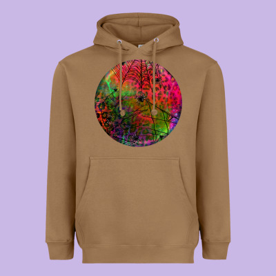 Halloween Round Heavyweight Hoodie Designed By Bundleandbundleshop