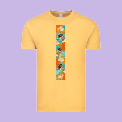 Pumpkin Caffee Vintage Tee Designed By Bundleandbundleshop