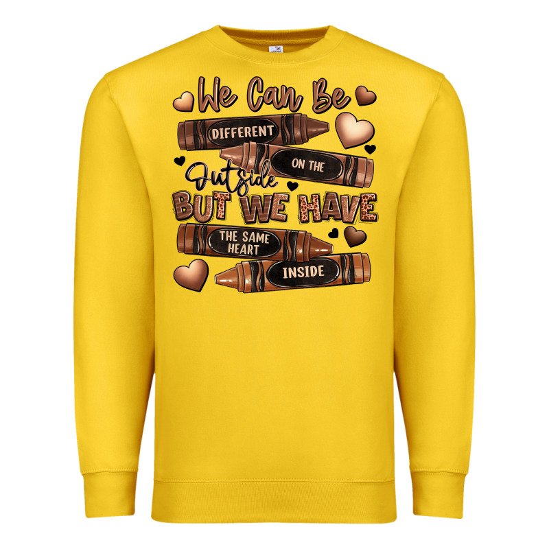 We Can Be Different On The Outside But We Have The Premium Sweatshirt by LillyAllenDesigns | Teevron