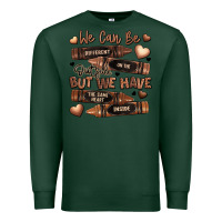 Sports Green we can be different on the outside but we have the Premium Sweatshirt - LillyAllenDesigns