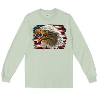 Matcha American Flag Eagle Long Sleeve Tee - LillyAllenDesigns