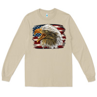 Mushroom American Flag Eagle Long Sleeve Tee - LillyAllenDesigns