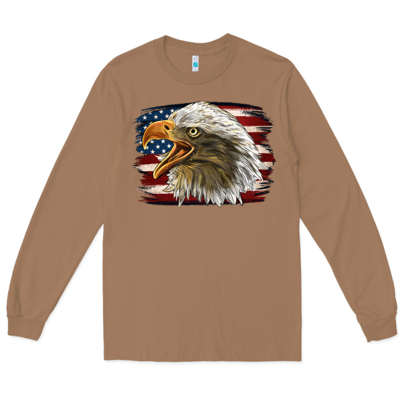 American Flag Eagle Long Sleeve Tee by LillyAllenDesigns | Teevron