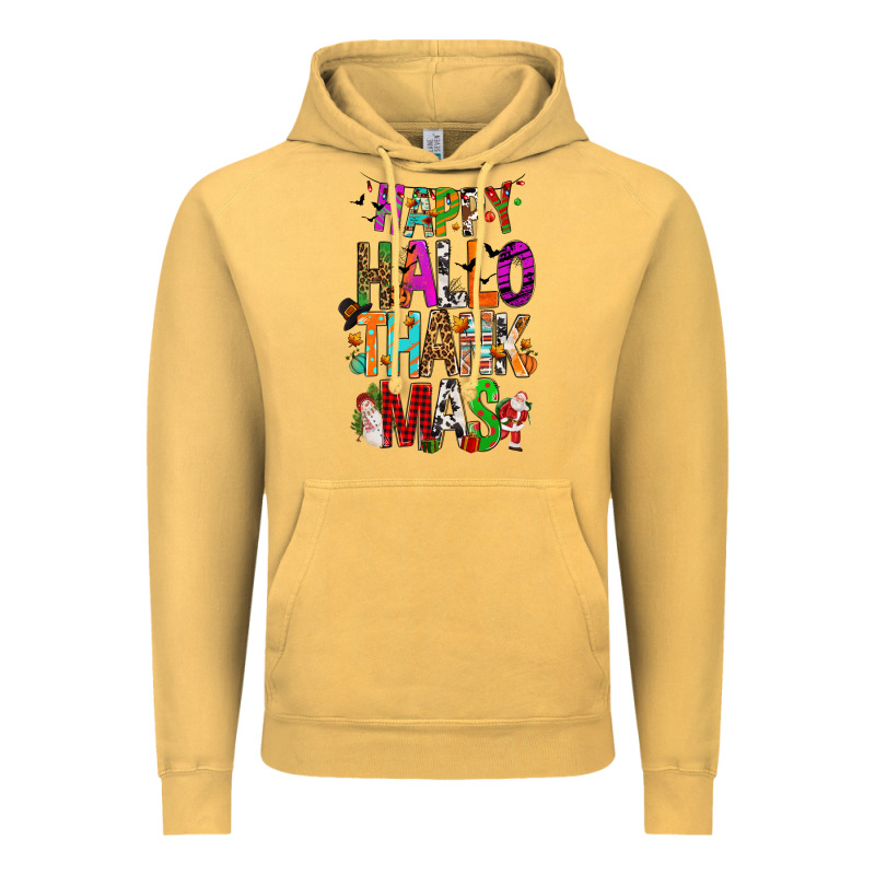 Happy Hallothankmas Vintage Hoodie by FaDigitalArtStudio | Teevron