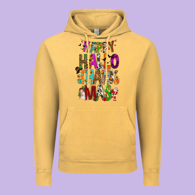 Happy Hallothankmas Vintage Hoodie Designed By Fadigitalartstudio