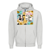 Dove Grey not today heifer Zipper Hoodie - MaliasSmallBusiness
