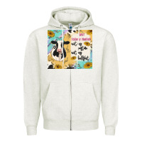 Oatmeal Heather not today heifer Zipper Hoodie - MaliasSmallBusiness