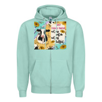 Seafoam not today heifer Zipper Hoodie - MaliasSmallBusiness
