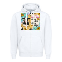 White not today heifer Zipper Hoodie - MaliasSmallBusiness