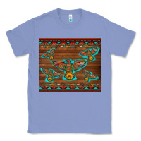 Colony Blue western thunderbird and arrow with aztec leopard Classic Tee - Artiststas