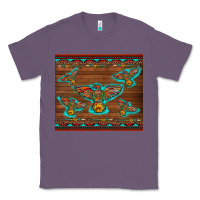 Lavender western thunderbird and arrow with aztec leopard Classic Tee - Artiststas