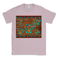 Lilac western thunderbird and arrow with aztec leopard Classic Tee - Artiststas