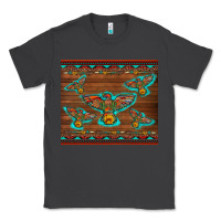 Smoke western thunderbird and arrow with aztec leopard Classic Tee - Artiststas