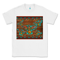 White western thunderbird and arrow with aztec leopard Classic Tee - Artiststas