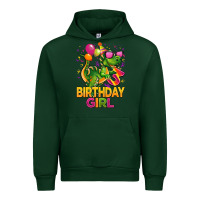 Forest Green 3rd birthday girl t rex pink Urban Hoodie - CowGirlArtShop