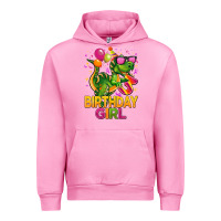 Fuchsia Pink 3rd birthday girl t rex pink Urban Hoodie - CowGirlArtShop