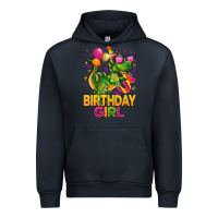 Navy 3rd birthday girl t rex pink Urban Hoodie - CowGirlArtShop