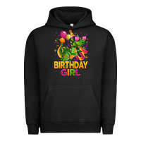 Pigment Black 3rd birthday girl t rex pink Urban Hoodie - CowGirlArtShop