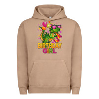 3rd Birthday Girl T Rex Pink Urban Hoodie | Teevron