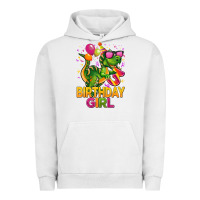 Pigment Lunar Rock 3rd birthday girl t rex pink Urban Hoodie - CowGirlArtShop
