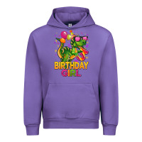 Tulip 3rd birthday girl t rex pink Urban Hoodie - CowGirlArtShop