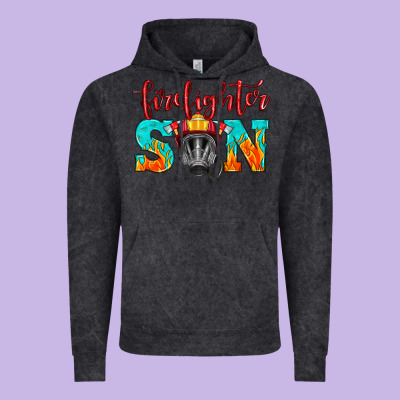 Firefighter Son Boy Vintage Hoodie Designed By Hra Design Shop