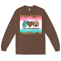 Chestnut peace love labradoodle Long Sleeve Tee - Jasminsmagicworld
