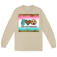 Mushroom peace love labradoodle Long Sleeve Tee - Jasminsmagicworld